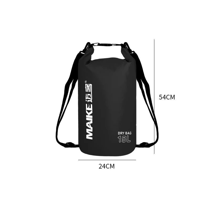 Maike Dry Bags Waterproof Bag for Women Men 5L/10L/15L Swimming Rafting Kayaking River Trekking Waterproof Dry Bag Backpack
