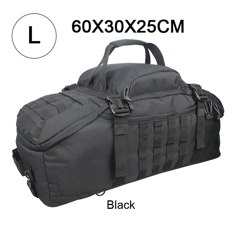 LQARMY 30L 50L 80L Outdoor Mountaineering Bag Molle Tactical Backpack Large Duffel Bag Hiking Camping Travel Bags