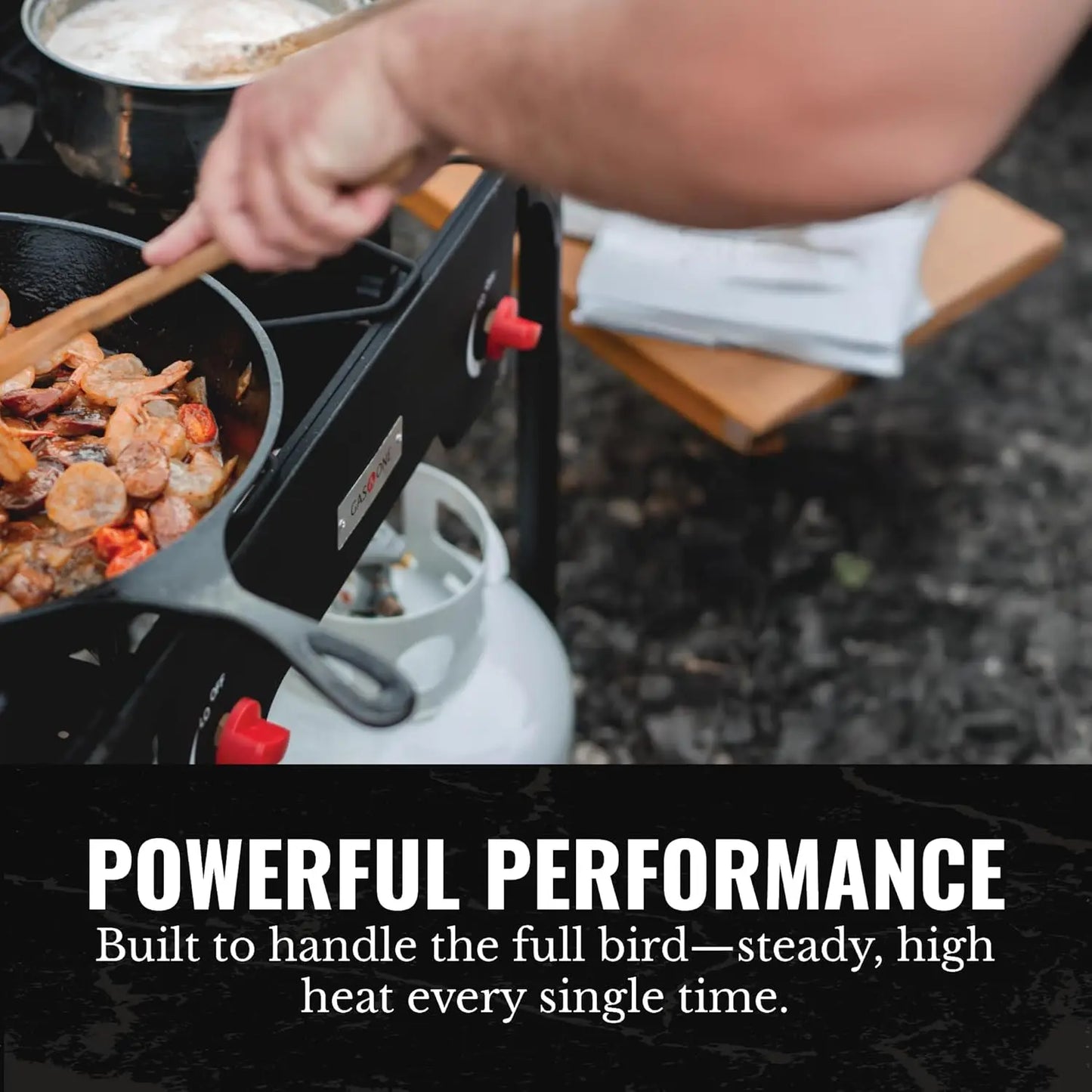 Propane Double Burner Two Burner Camp Stove Outdoor High Pressure Propane 2 Burner Adjustable PSI