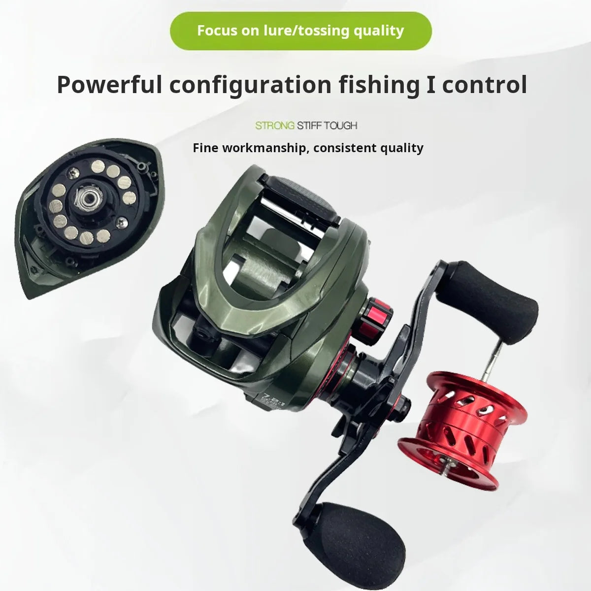 HEWEIU Baitcasting Reel-5+1BB Casting Reel for saltwater or freshwater use Fishing Reel