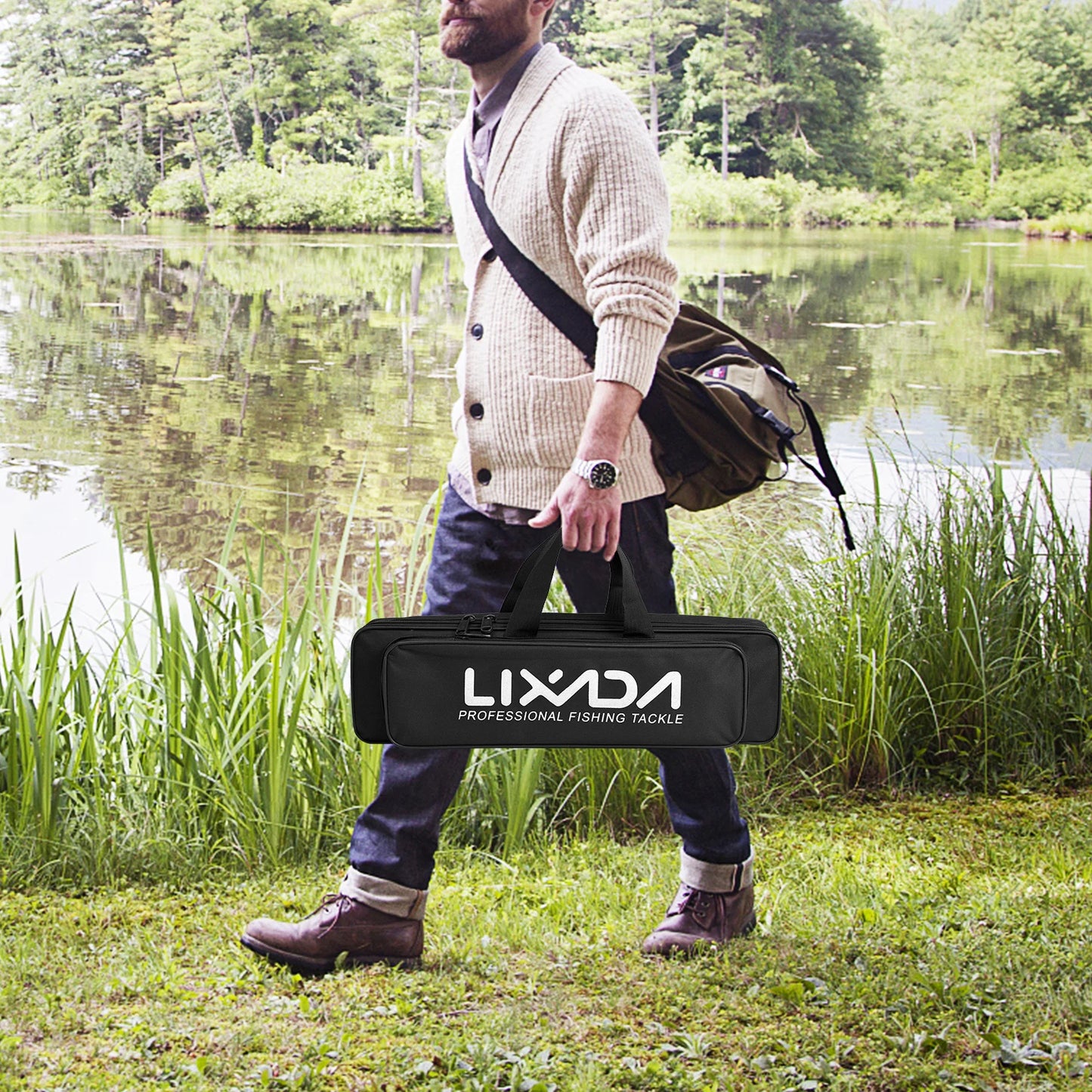 Fishing Rod and Reel Combo Fishing Rod and Reel Combo Portable Fishing Rod With Fishing Line Lures Carry Bag Fishing Rod Kit