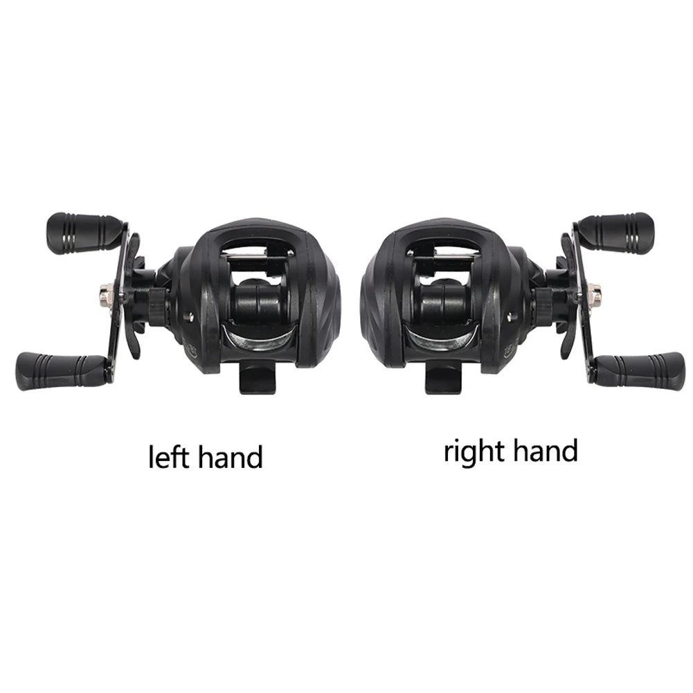 Baitcasting Fishing Wheel 7.2/1 Gear Ratio Baitcasting Reel Metal Saltwater Freshwater 18+1BB for Beginners Fishing Accessory