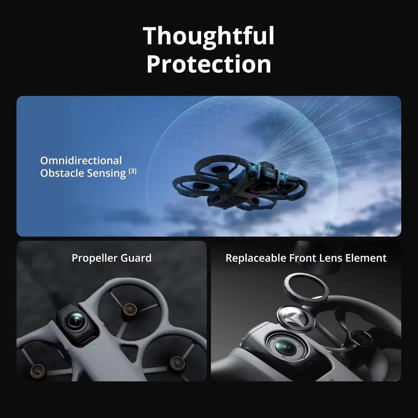 DJI Avata 360 Drone Dual Modes 360° & Single Lens Drone With 1-Inch 8K 360° Imaging for FPV & Aerial Filming 360° Camera Drone With Propeller Guard Elevate 360° View O4+ FHD Video Transmission