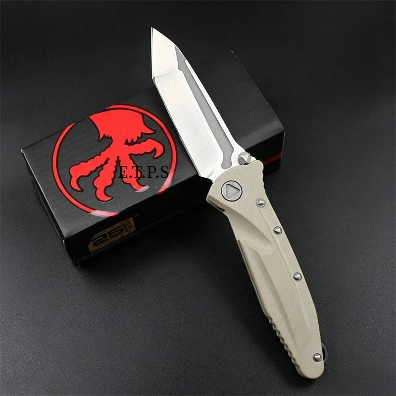 DOC + Delta G10 Handle Bearing Folding EDC Lock Knife Outdoor Camping Fishing Cutting Multi Purpose Tools Hunting Survival Knives