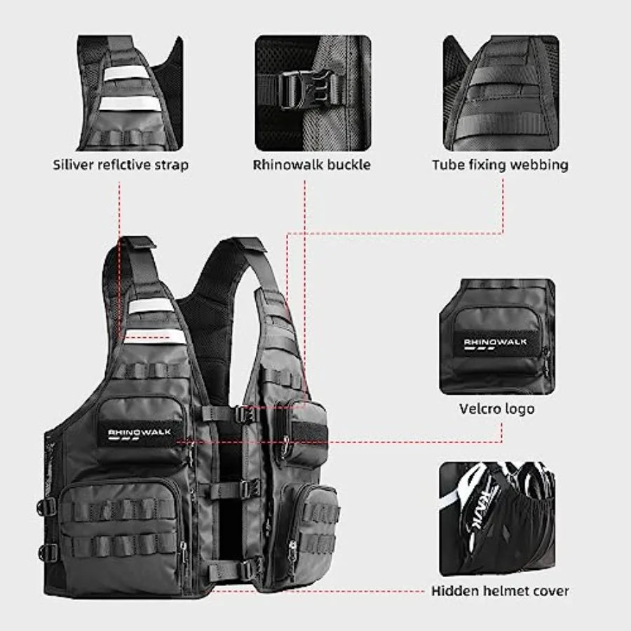 Fishing Photography Vest with Multi Pockets Outdoor Jackets for Hunting Hiking Climbing Traveling