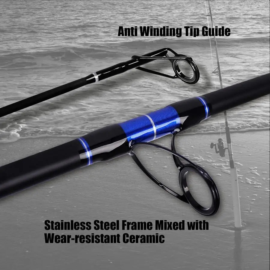 Surf Spinning Fishing Rod Carbon Travel Surf Rod 2 Piece 3 Piece 4 Piece Spinning Fishing Rod 9 10 11 12 15