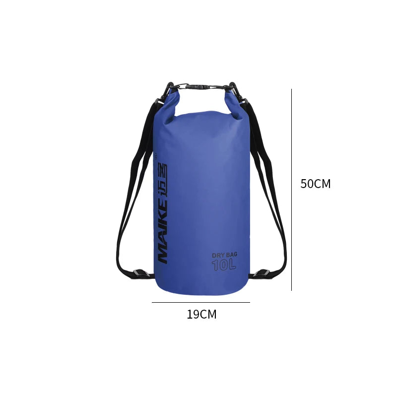 Maike Dry Bags Waterproof Bag for Women Men 5L/10L/15L Swimming Rafting Kayaking River Trekking Waterproof Dry Bag Backpack