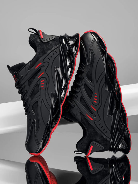 Low-top casual sports men's shoes - simple and fashionable men's sneakers with soft rubber sole for comfort. Men's running shoes