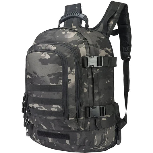 Extra Large 60L Travel Laptop Backpacks Military Tactical Backpack For Men Women Water Resistant Sturdy Outdoor Camo Bag