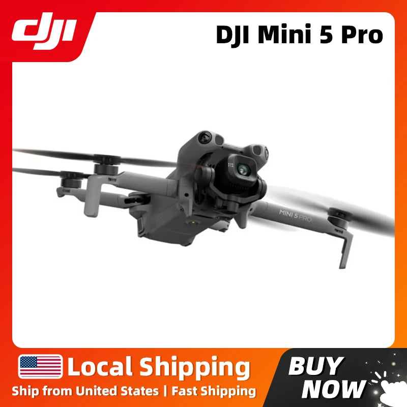 DJI Mini 5 Pro 1-Inch Large CMOS Mini Camera Drone Nightscape Omnidirectional Obstacle Sensing Extended Battery Life