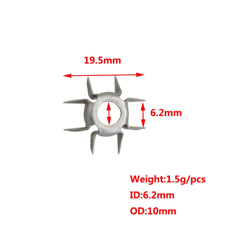 8 Paw Judo Arrowhead 24pcs 23 Grain ID6.2mm Screw-in Points for Archery Hunting Target Practice Shooting Accessories