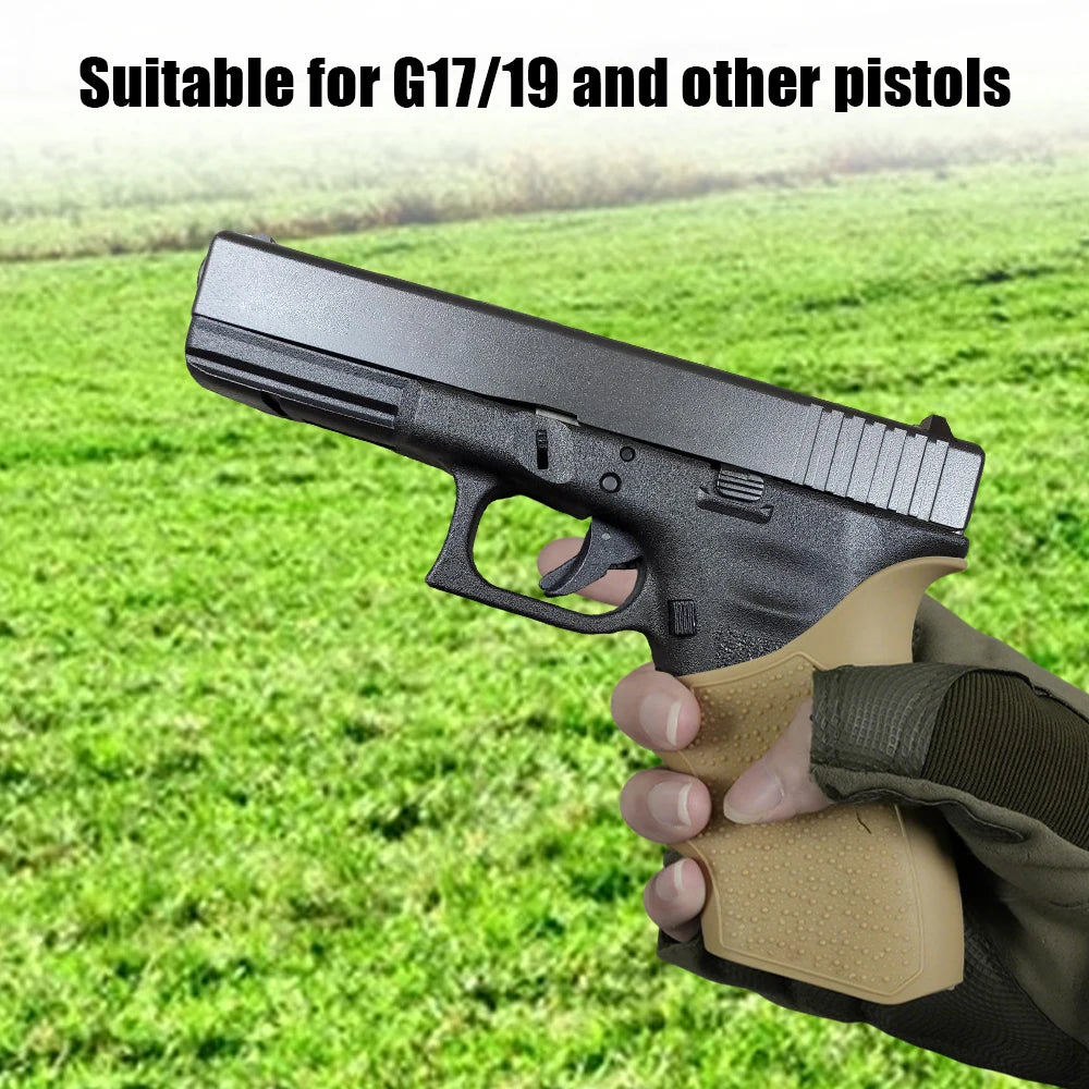 Tactical Handgun Rubber Grip Sleeve Pistol Handle Anti-Slip Protect Sleeve For Glock 17 19 Rubber Sleeve Holster Grip