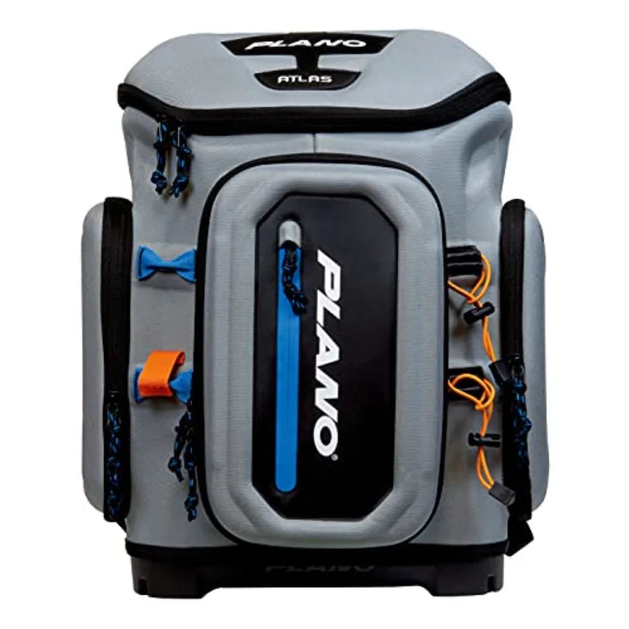 Atlas 3700 Tackle Fishing, Gray EVA Material, Includes 3 3750 StowAway Utility Boxes for Worms, Lures, and Baits, Waterproof an