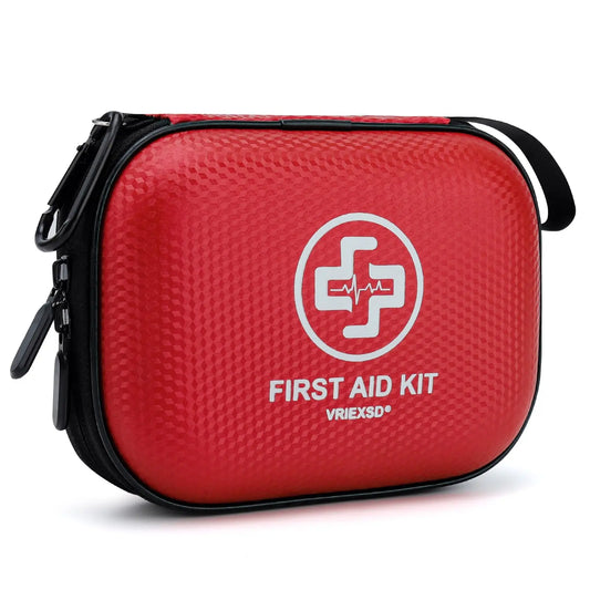 150-Piece Mini First Aid Kit, Waterproof Hard Shell for Home Car Travel