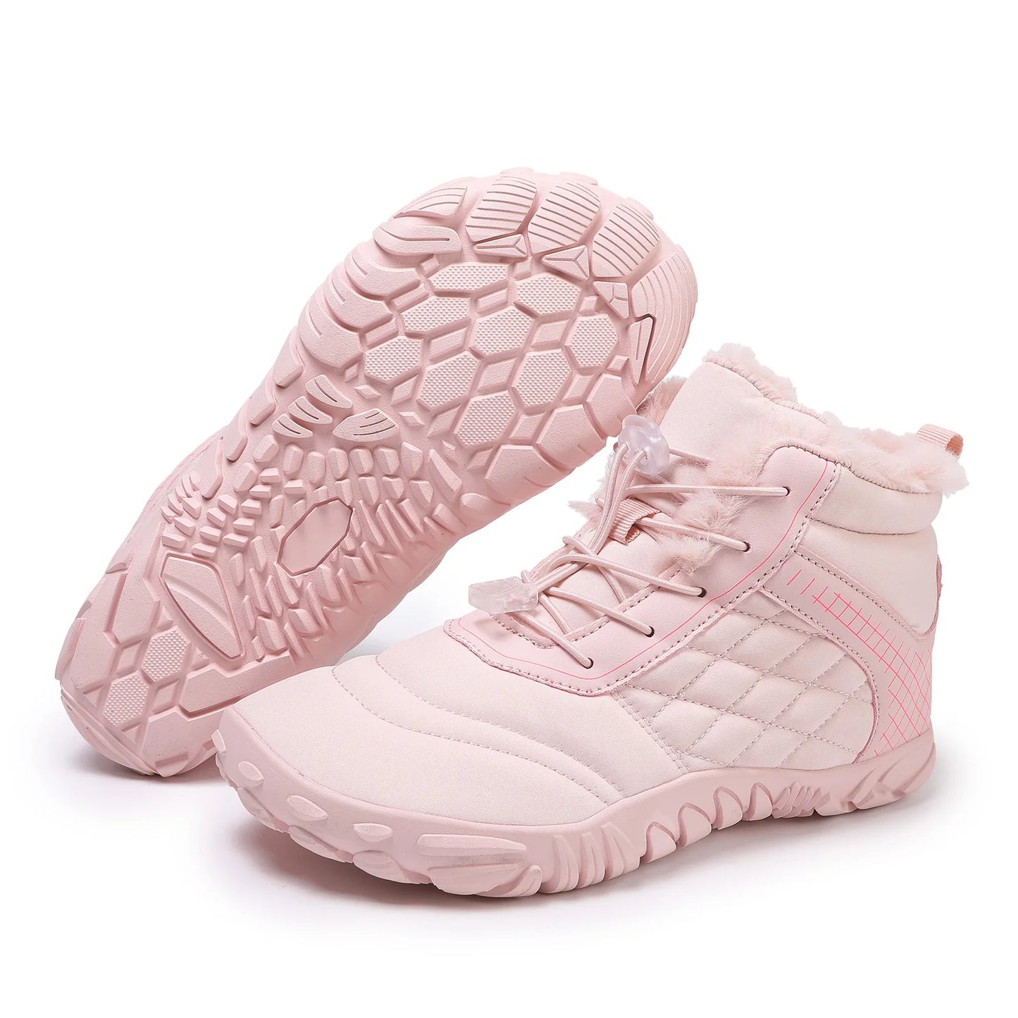 Plus Size Barefoot Hiking Boot Thermal Ankle Bootie Anti-slip Casual Sneakers Thickened for Men Women