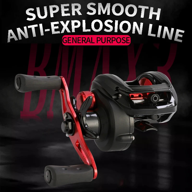 BILLINGS Baitcasting Reel 18LB Max Drag 7.1:1 High Gear Ratio 5+1BB Smooth Bearings  Baitcaster Fishing Reels for Freshwater Saltwater