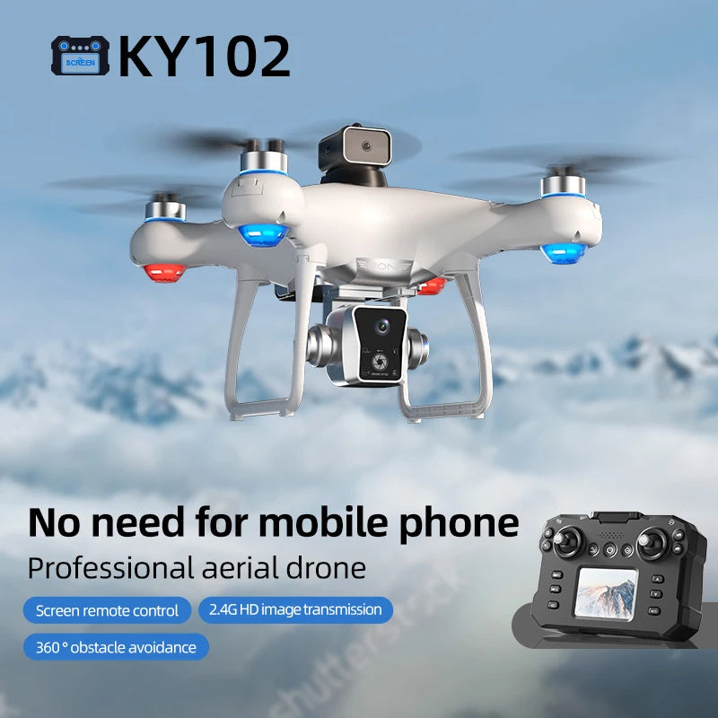 Brushless RC Drone Screen Control 5G HD Image Transmission 360° Infrared Obstacle Avoidance Optical Flow Barometer Positioning 150M Remote Range Aerial Drone