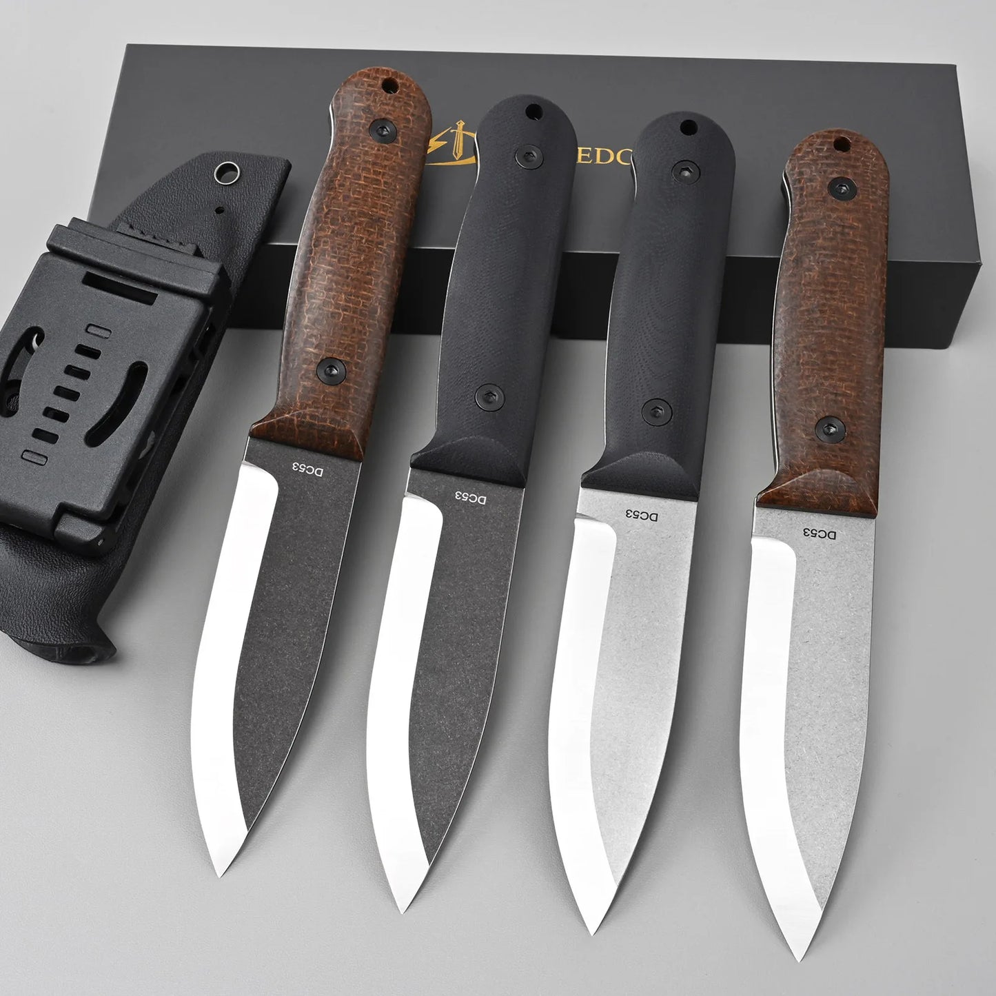 High Quality Outdoor Survival Fixed Blade Knife Camping Fishing EDC Tool DC53 Steel Utility Knives
