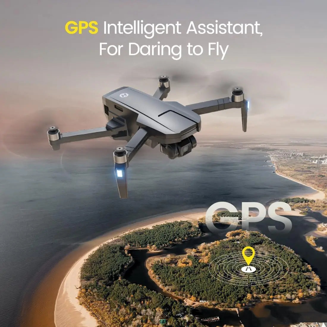 4K GPS Drone with 3-Axis Gimbal, Foldable Quadcopter for Adults, 10000ft Range, Follow Me & Auto Return