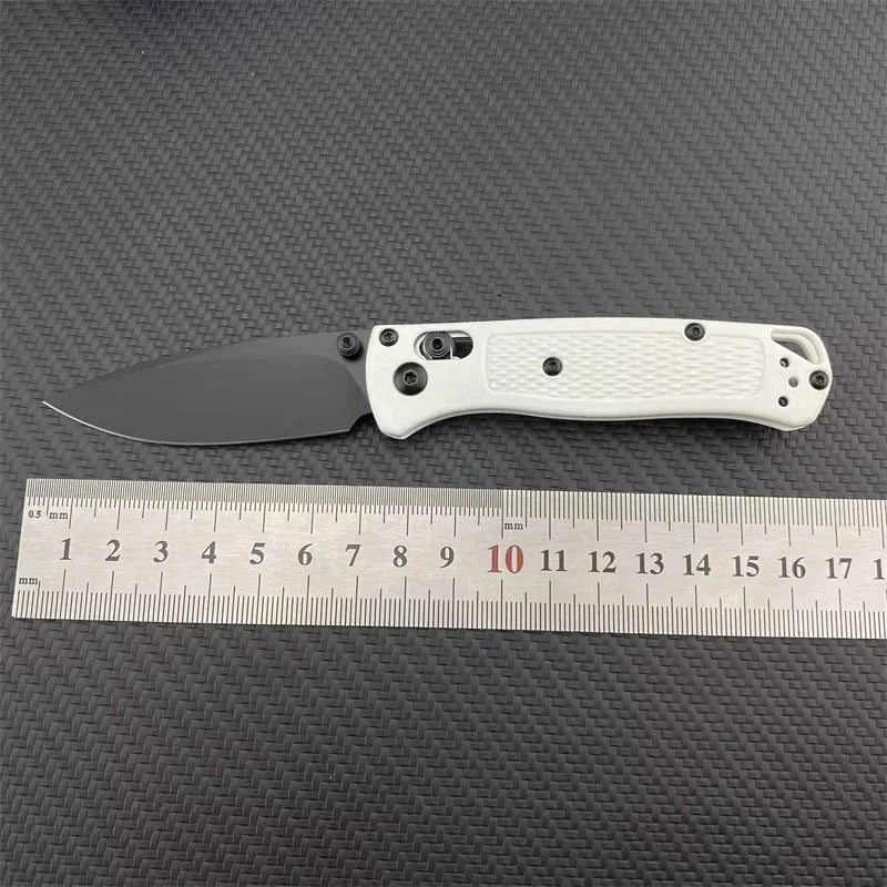 BM 533-3 MINI Bugout Nylon Wave Fibre Handle Axis Lock Folding Outdoor Pocket Knife EDC Camping Hunting Tools