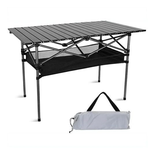 Folding Camping Table Lightweight Collapsible Outdoor Table With Carry Bag, Sturdy Legs Large Flat Surface For Picnics, BBQs, B