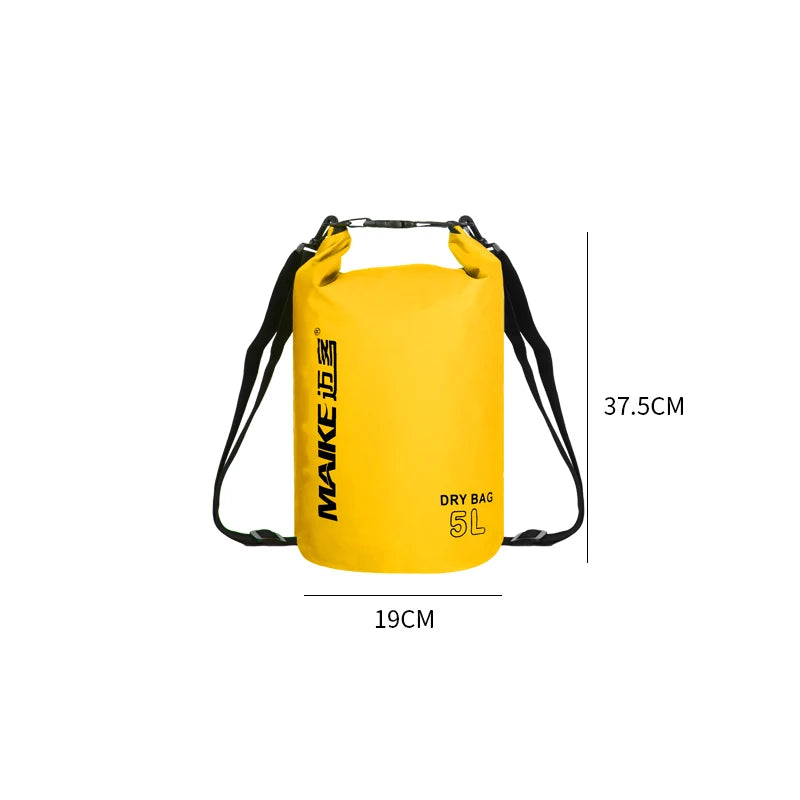 Maike Dry Bags Waterproof Bag for Women Men 5L/10L/15L Swimming Rafting Kayaking River Trekking Waterproof Dry Bag Backpack