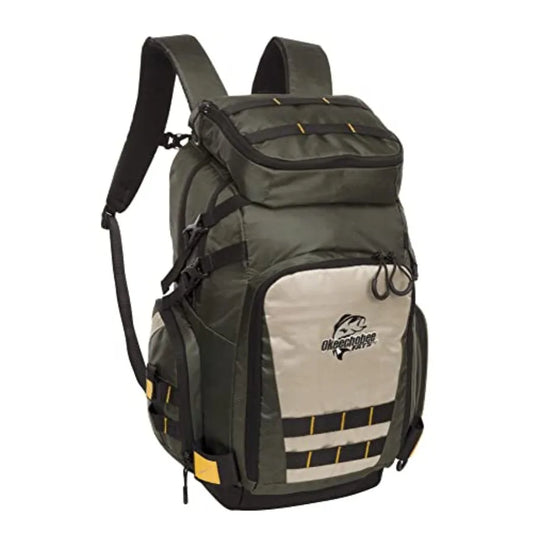XLarge Fishing Backpack with Integrated Tackle Boxes for Extended Outdoor Fishing Adventures Durable WaterResistant Material an