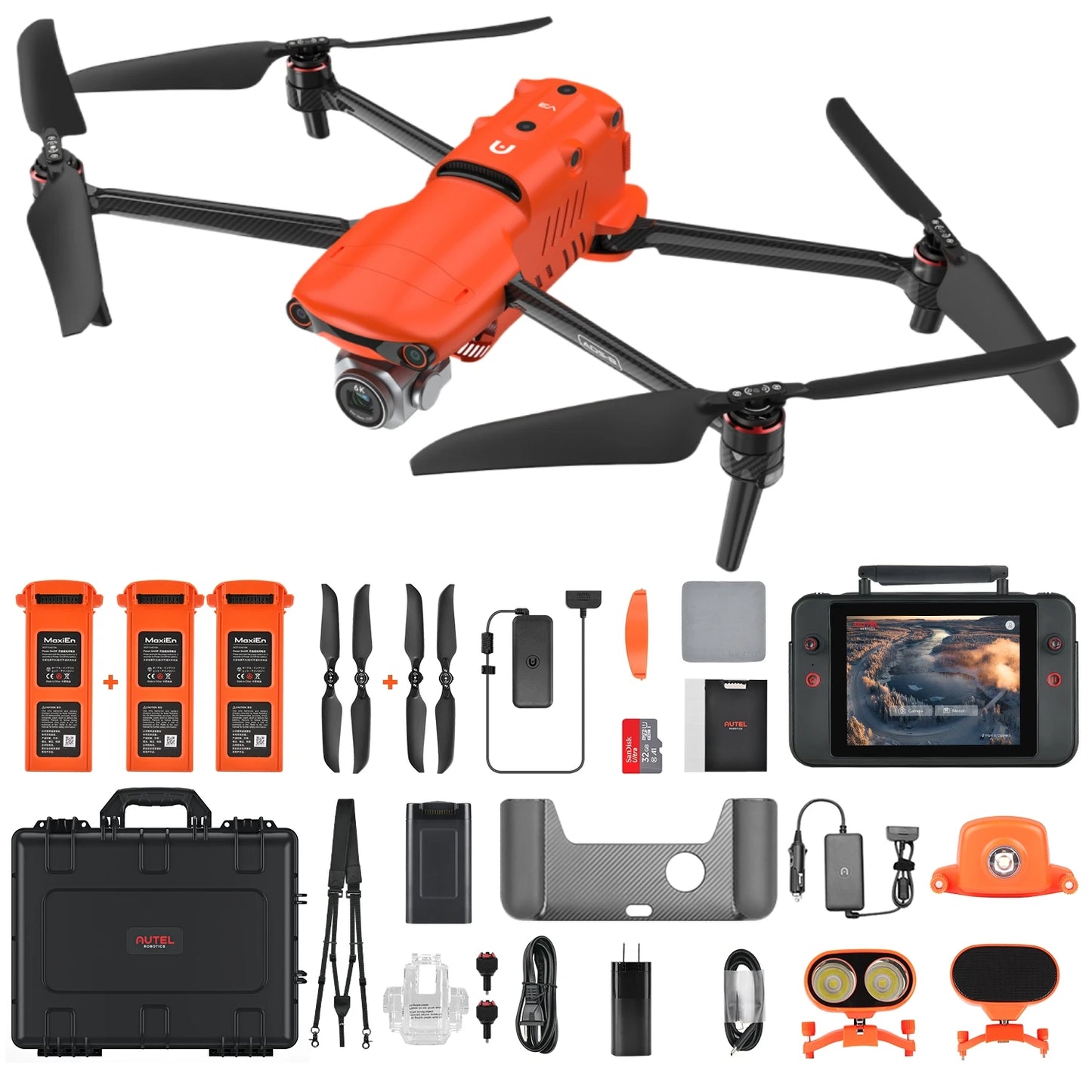 Autel Robotics EVO II PRO Enterprise V3 Drone 6K 1" CMOS 42 Mints Data Encryption 15KM Video Transmission AI Target Recognition