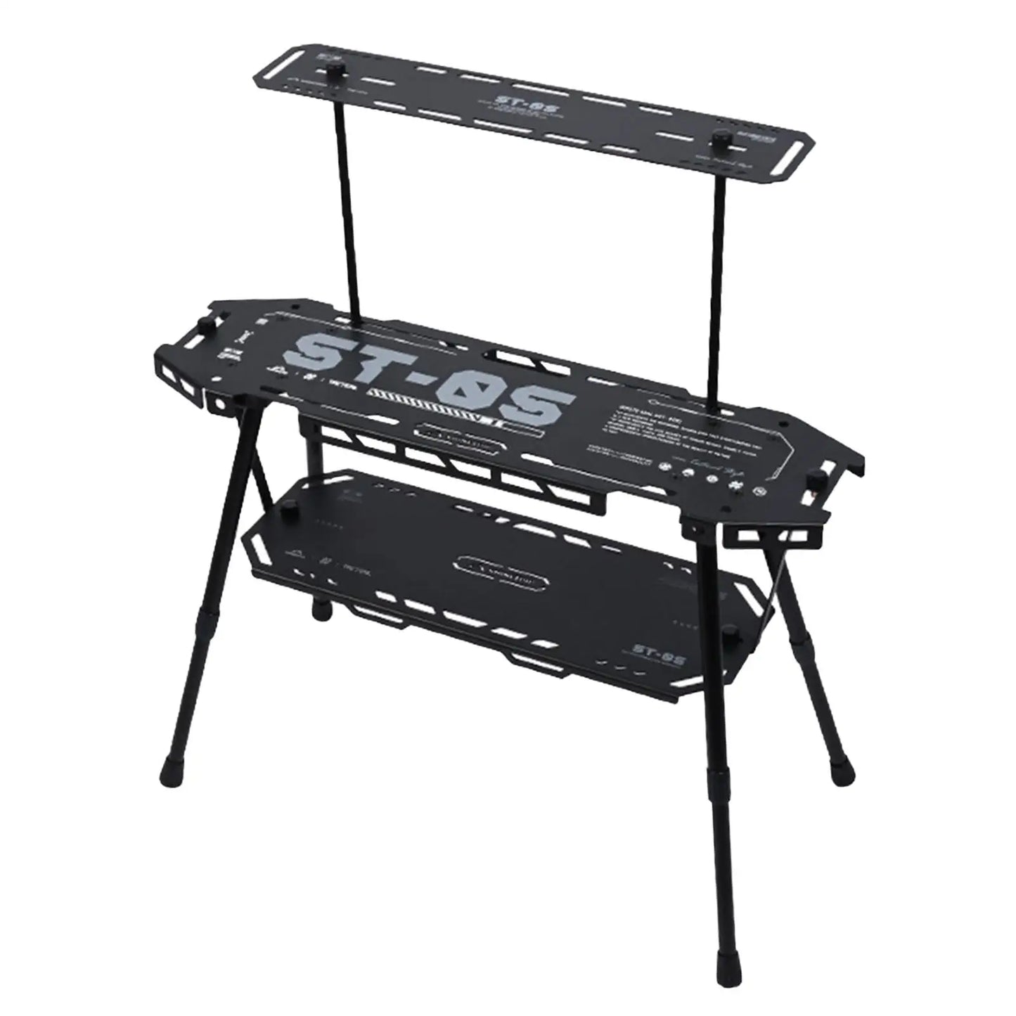 Igt Combination Table Multifunctional Camp Table Lightweight Folded Grill Table for Picnics Garden BBQ Mountaineering Fishing
