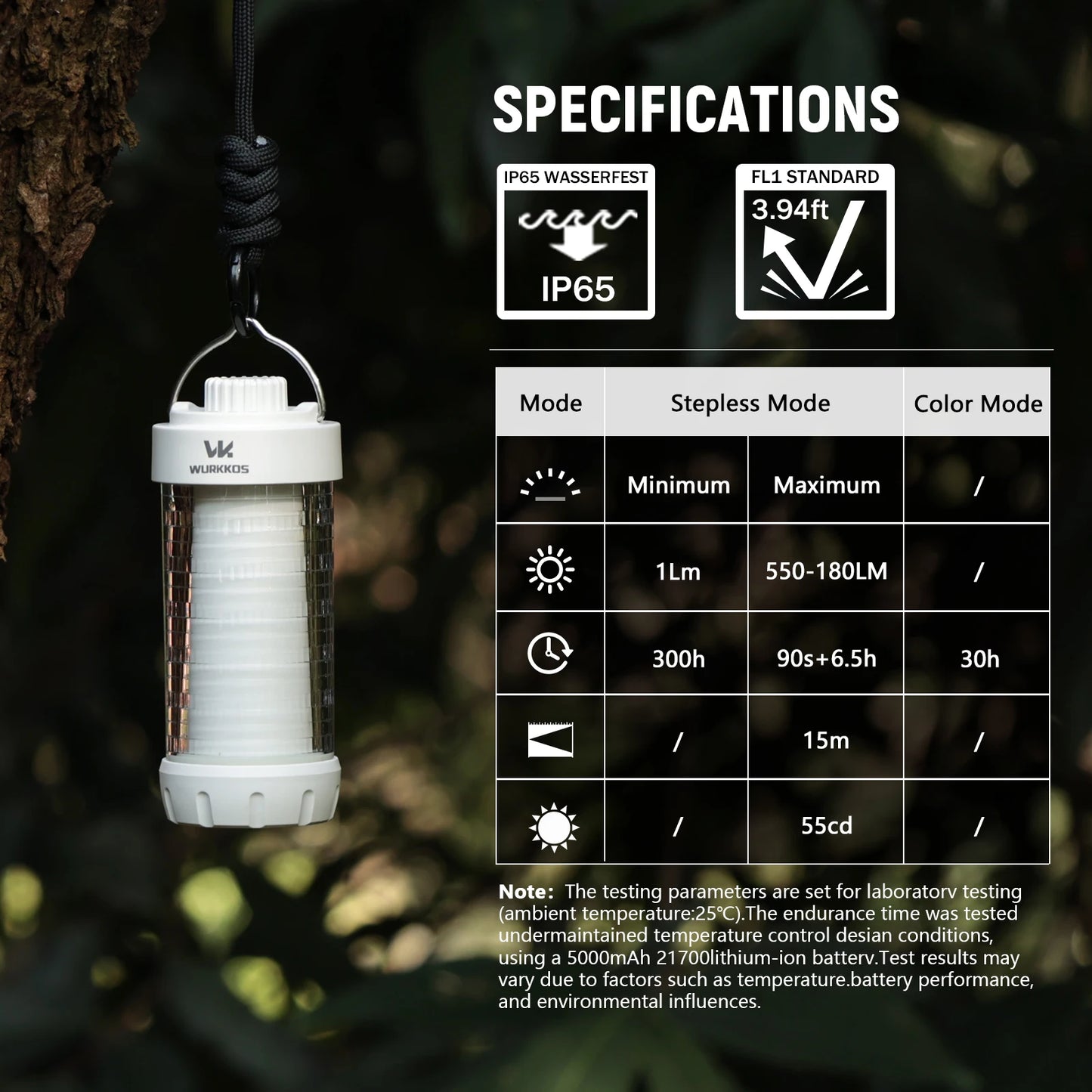 Wurkkos CL01 Mini RGB 360° Flashlight 550 Lumens 21700 Rechargeable LED Flashlight Camping Light Power Bank Waterproof