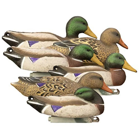 Higdon Outdoors Full Size Mallard Duck Floater Decoys One Peice Design Weighted Keel with Multiple Postures and UV Paint Realis
