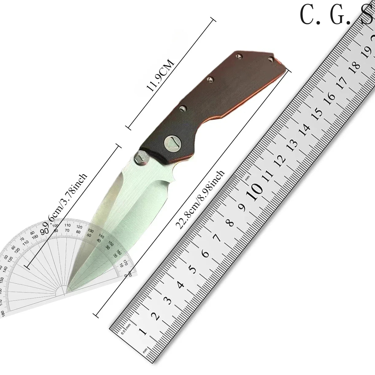 DOC + Delta G10 Handle Bearing Folding EDC Lock Knife Outdoor Camping Fishing Cutting Multi Purpose Tools Hunting Survival Knives