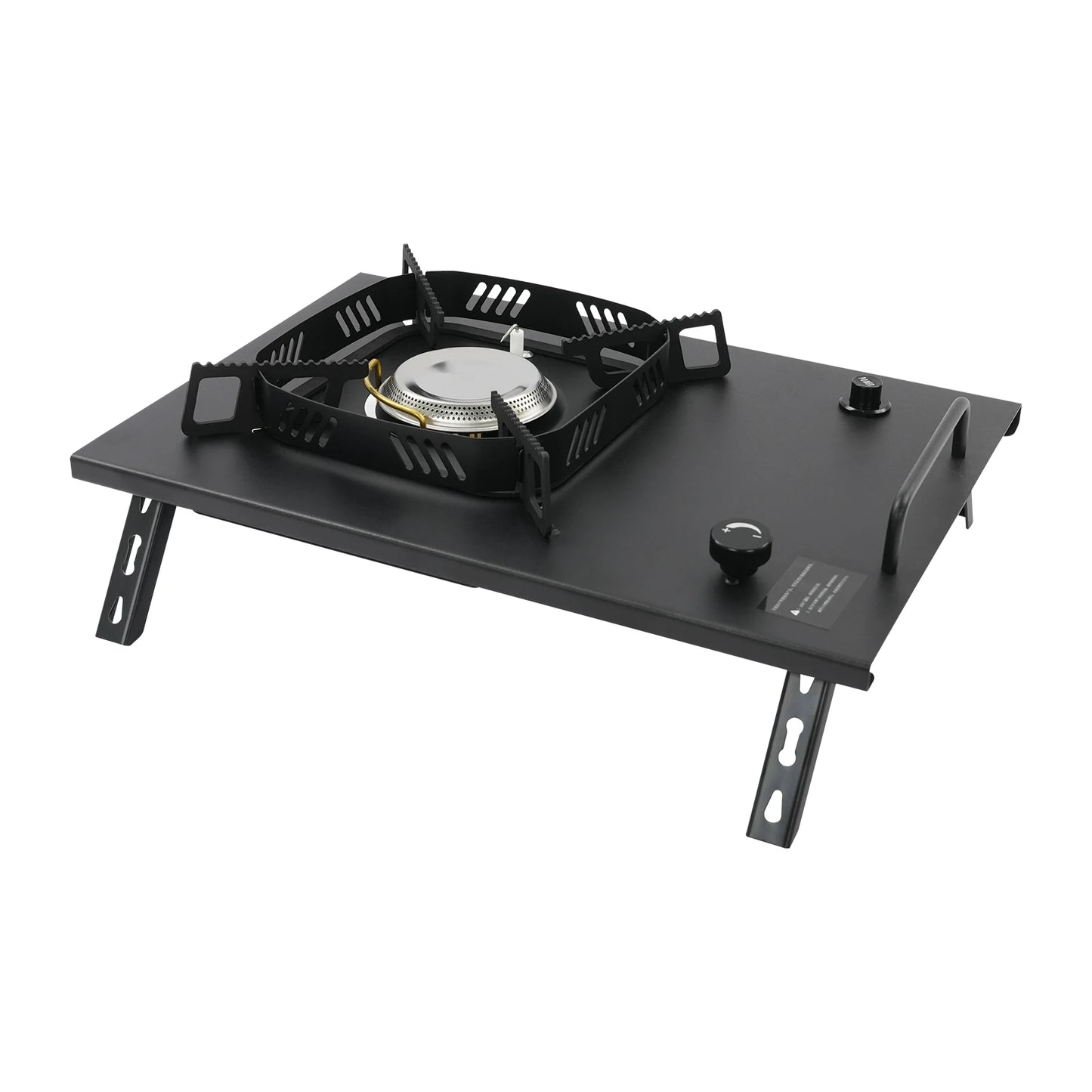 Foldable Camping Gas Stove 2700W, Outdoor Portable Stove with Carry Bag, Wind Shield & Piezo Ignition for BBQ Camping