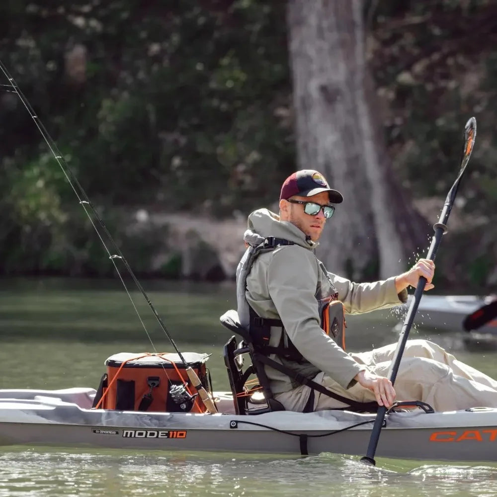 Catch Mode 110 Kayak Fishing Boat with Paddle and Seat for Outdoor Water Sports