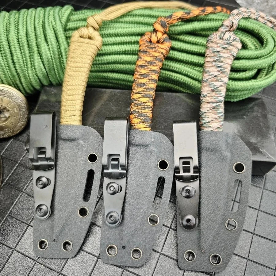 Outdoor Professional Hunting Knife with Sheath MKC 440c Blade Self-defense Tactical Defense Tool Mountaineering Knife Men's Gift