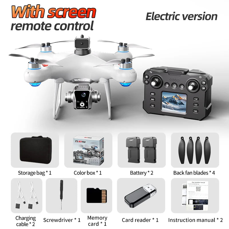 Brushless RC Drone Screen Control 5G HD Image Transmission 360° Infrared Obstacle Avoidance Optical Flow Barometer Positioning 150M Remote Range Aerial Drone