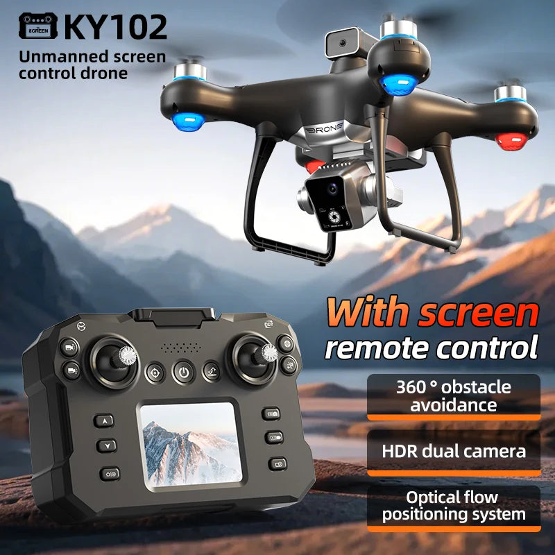 Brushless RC Drone Screen Control 5G HD Image Transmission 360° Infrared Obstacle Avoidance Optical Flow Barometer Positioning 150M Remote Range Aerial Drone