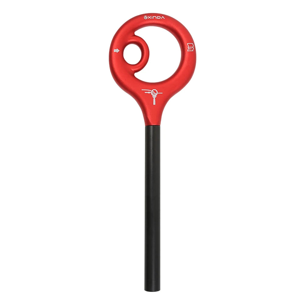 9-Shape Rigging Descender Aluminum Alloy Rock Climbing Cable Descent Device Downhill Rappelling Equipment