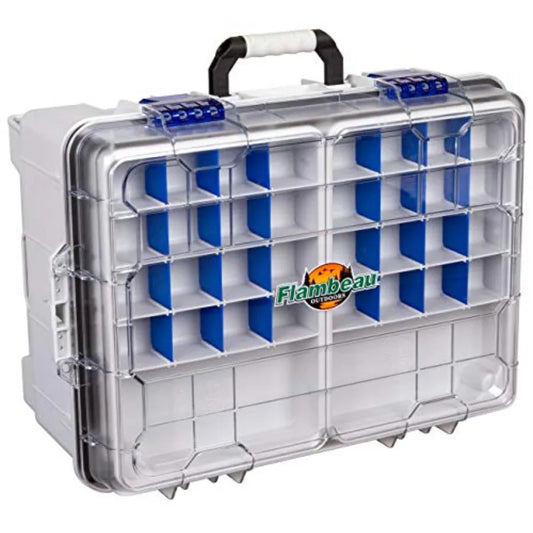 Outdoors 4000WPBC Tackle Box - HD Waterproof Tackle Satchel System, 2 Removable Waterproof Tuff Tainers, Floating Satchel, Fish