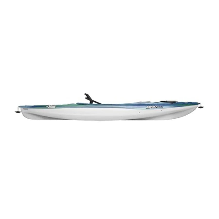 Recreational sit-in kayak for calm water use, lightweight patented Ram-X material, black color, ergonomic Ergobreeze seating sy