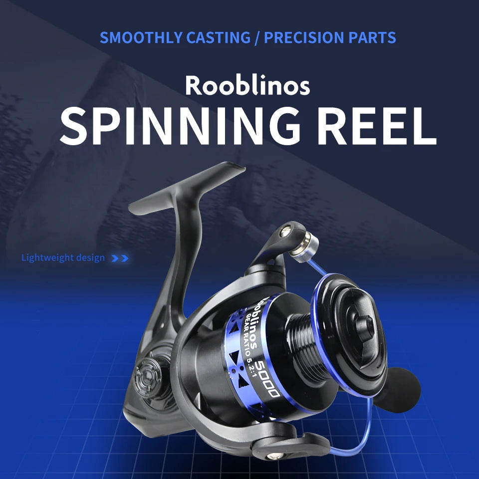 Rooblinos EASTING Spinning Reels Metal Spool carretilhas de pesca Reel for Fishing Accessories Peche