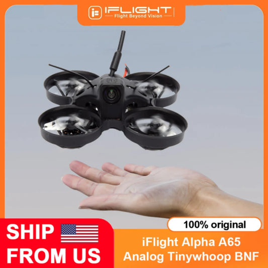 iFlight Alpha A65 Analog Tinywhoop BNF BLITZ F411 1S Whoop AIO 31MMX3 Propellers 24.5g lightweight Mini  FPV Drone for Beginners