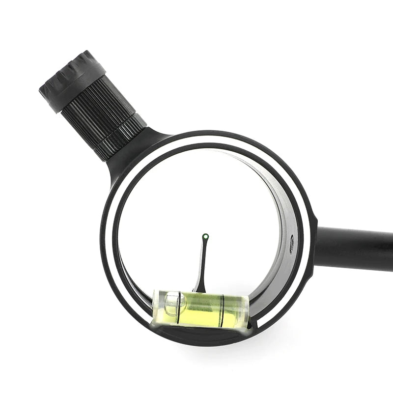 Aiming Tool Compound Bow Single Pin Sight 4/6/8x Lens Carbon Rod Adjustable Outdoor Hunting Shooting Target Bow Accessories