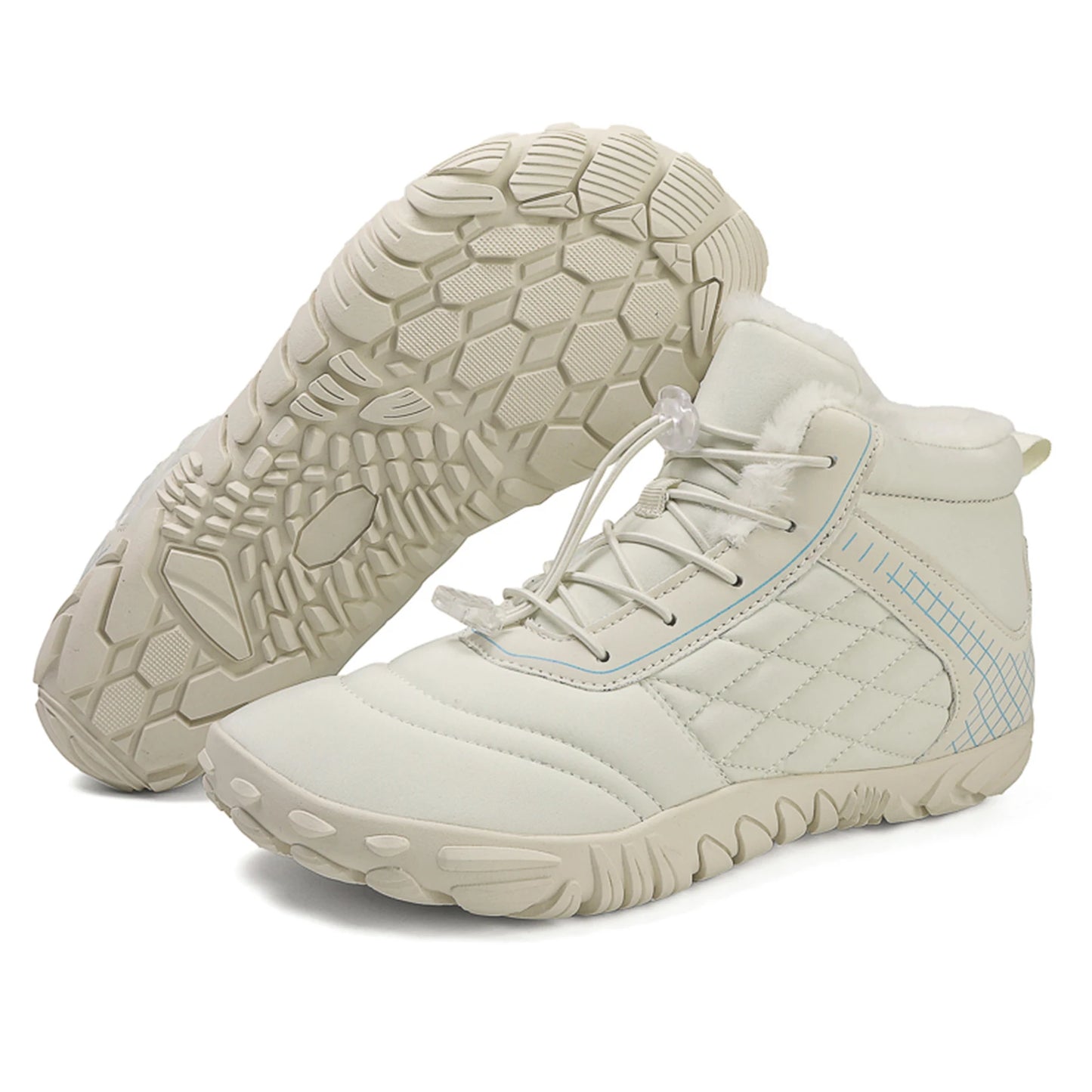 Plus Size Barefoot Hiking Boot Thermal Ankle Bootie Anti-slip Casual Sneakers Thickened for Men Women