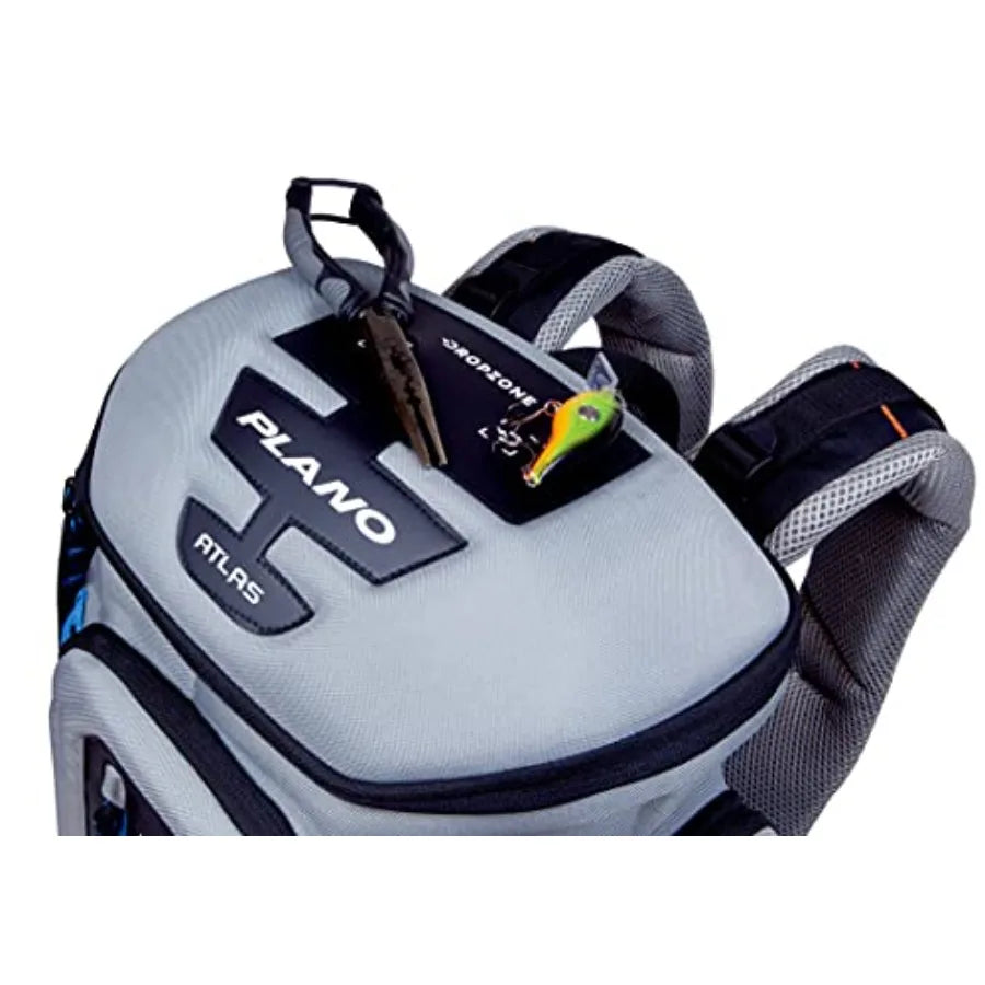 Atlas 3700 Tackle Fishing, Gray EVA Material, Includes 3 3750 StowAway Utility Boxes for Worms, Lures, and Baits, Waterproof an