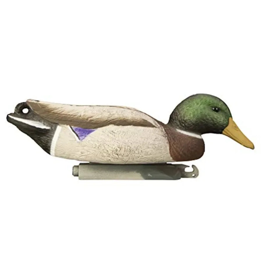 Higdon Outdoors Full Size Mallard Duck Floater Decoys One Peice Design Weighted Keel with Multiple Postures and UV Paint Realis