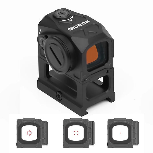 Gideon Optics Mediator Red Dot Multi-Reticle Sight 1x16mm Reflex Sight for Hunting Closed Emitter Fit for ACRO & Picatinny Rail