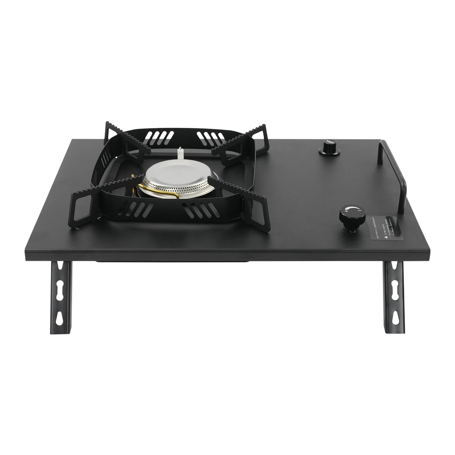 Foldable Camping Gas Stove 2700W, Outdoor Portable Stove with Carry Bag, Wind Shield & Piezo Ignition for BBQ Camping