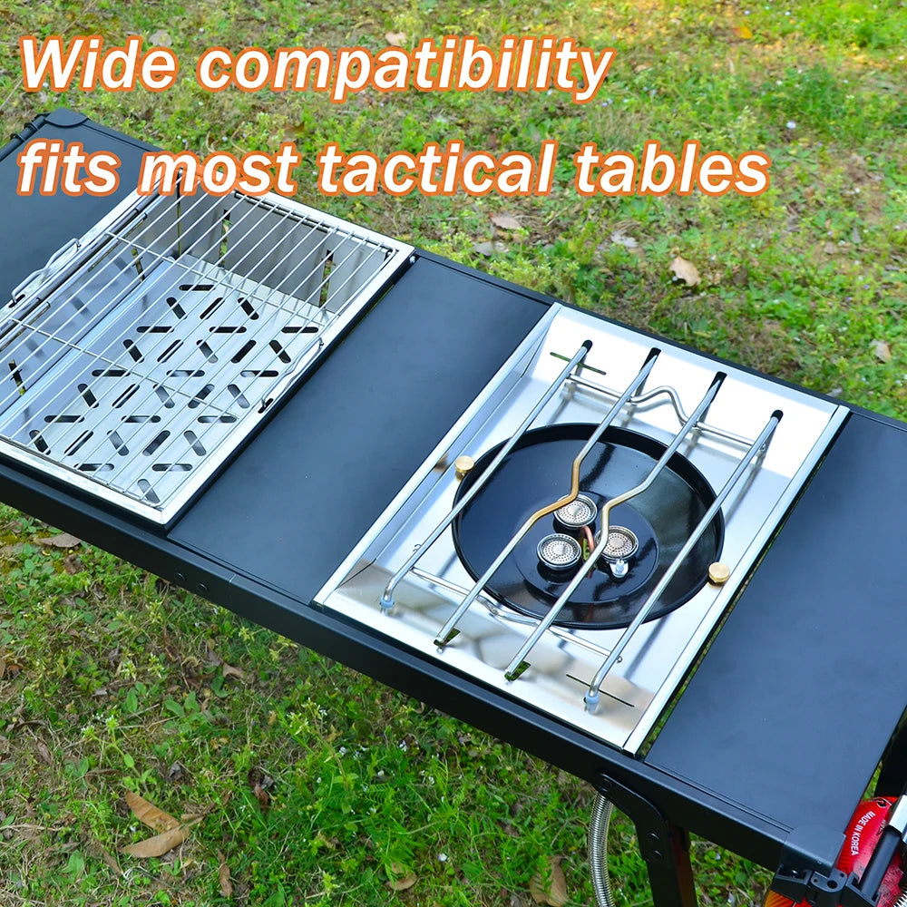 2026 New Camping Folding Removable IGT  Table Gas Stove  Portable lightweight Camp BBQ Grill Table Outdoor Picnic Fishing table
