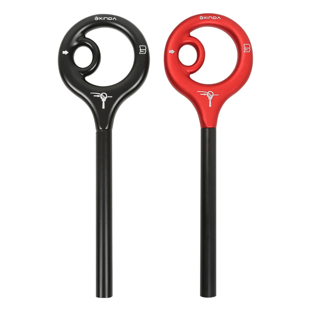 9-Shape Rigging Descender Aluminum Alloy Rock Climbing Cable Descent Device Downhill Rappelling Equipment